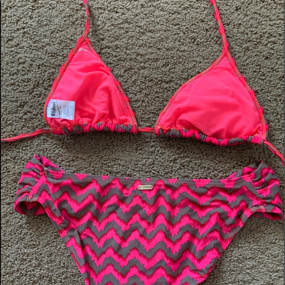 Pink pattern bikini set - Picture 2 of 2